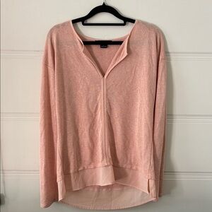 Sanctuary Soft Pink Sheer Blouse